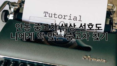 안동 중고차: 색상 선호도 & 나에게 딱 맞는 중고차 찾기